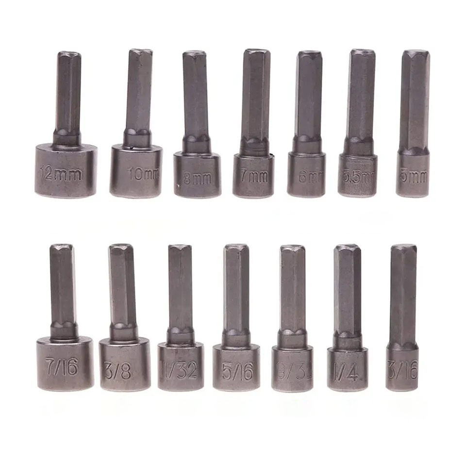 Hình ảnh 2 của mặt hàng Bộ tuýp mũi vít lục giác 1/4" 14 chi tiết Tolsen 77817