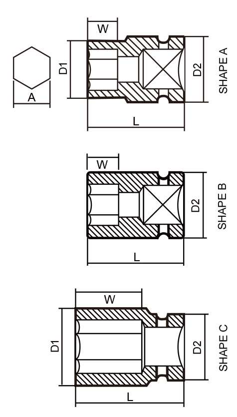 Hình ảnh 1 của mặt hàng Đầu tuýp đen 1/4" 6 góc Flank 11mm LICOTA