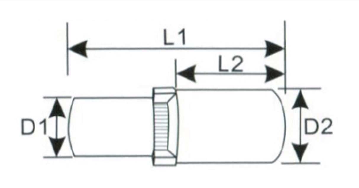 Hình ảnh 2 của mặt hàng Đầu tuýp ⅜ vặn ốc bông 12 cánh cách điện 7mm LICOTA VDA-SMF3007L