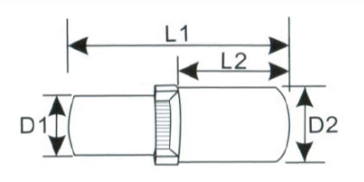 Hình ảnh 2 của mặt hàng Đầu tuýp ½ vặn ốc bông 12 cánh cách điện từ tính 12mm LICOTA VDA-SMF4012L
