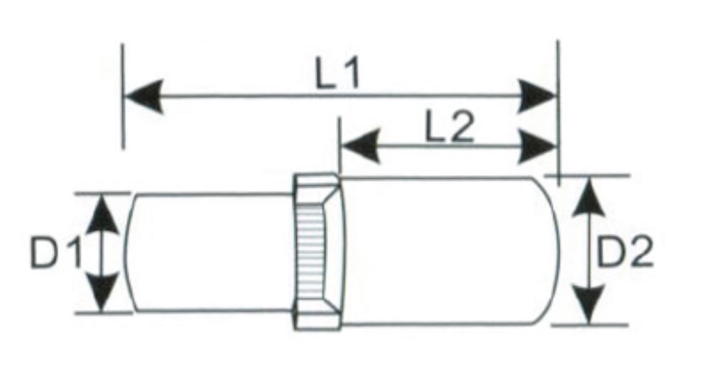 Hình ảnh 2 của mặt hàng Đầu tuýp cách điện 3/8" 14mm LICOTA VDA-SMN3014L