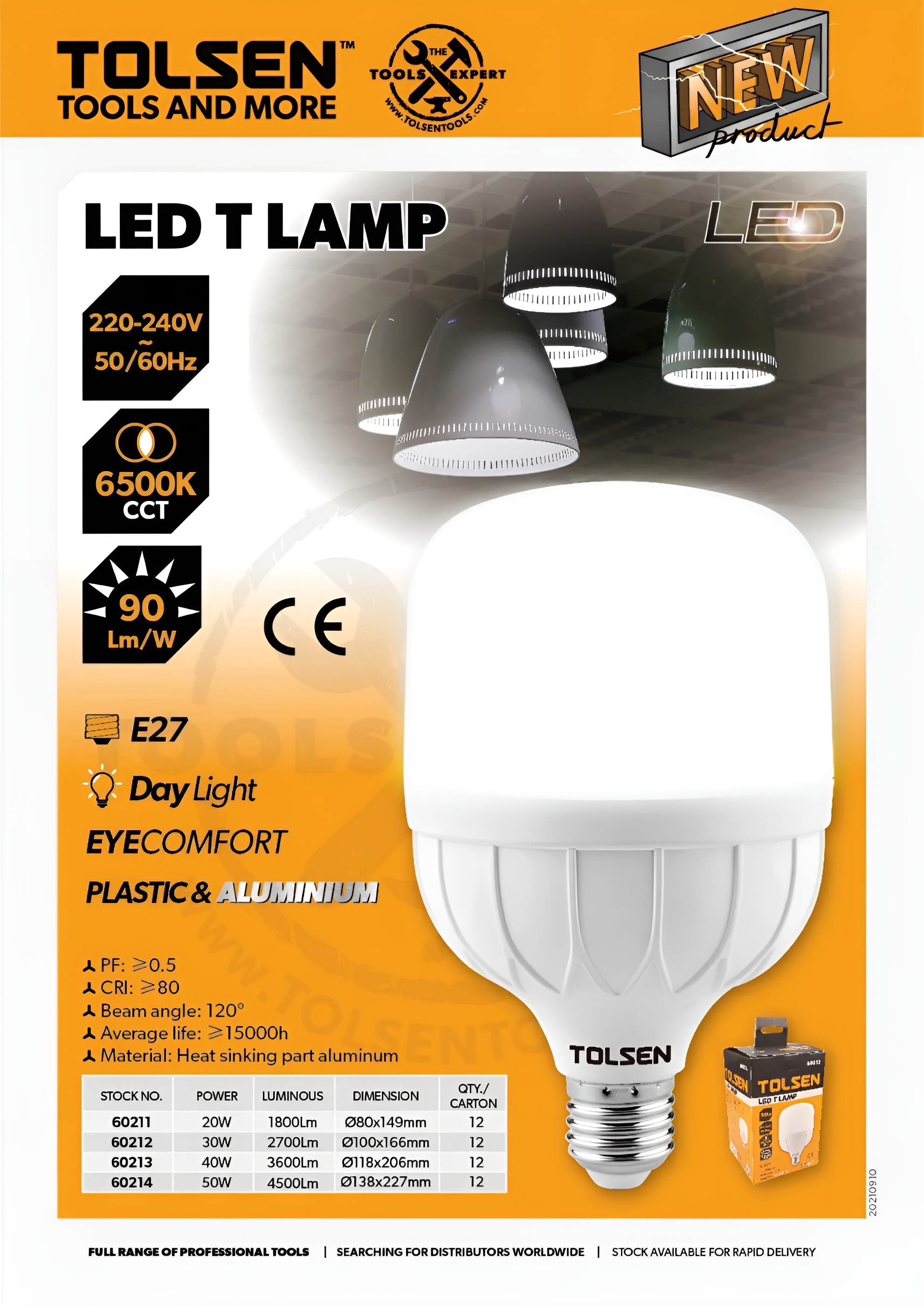 Hình ảnh 6 của mặt hàng Đèn LED Bulb 40W Tolsen 60213