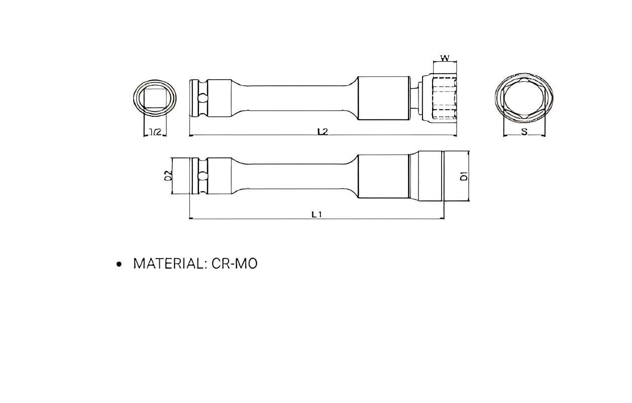 Hình ảnh 12 của mặt hàng Đầu tuýp vặn ốc 1/2" lắc léo 20mm dài 7.5inch LICOTA