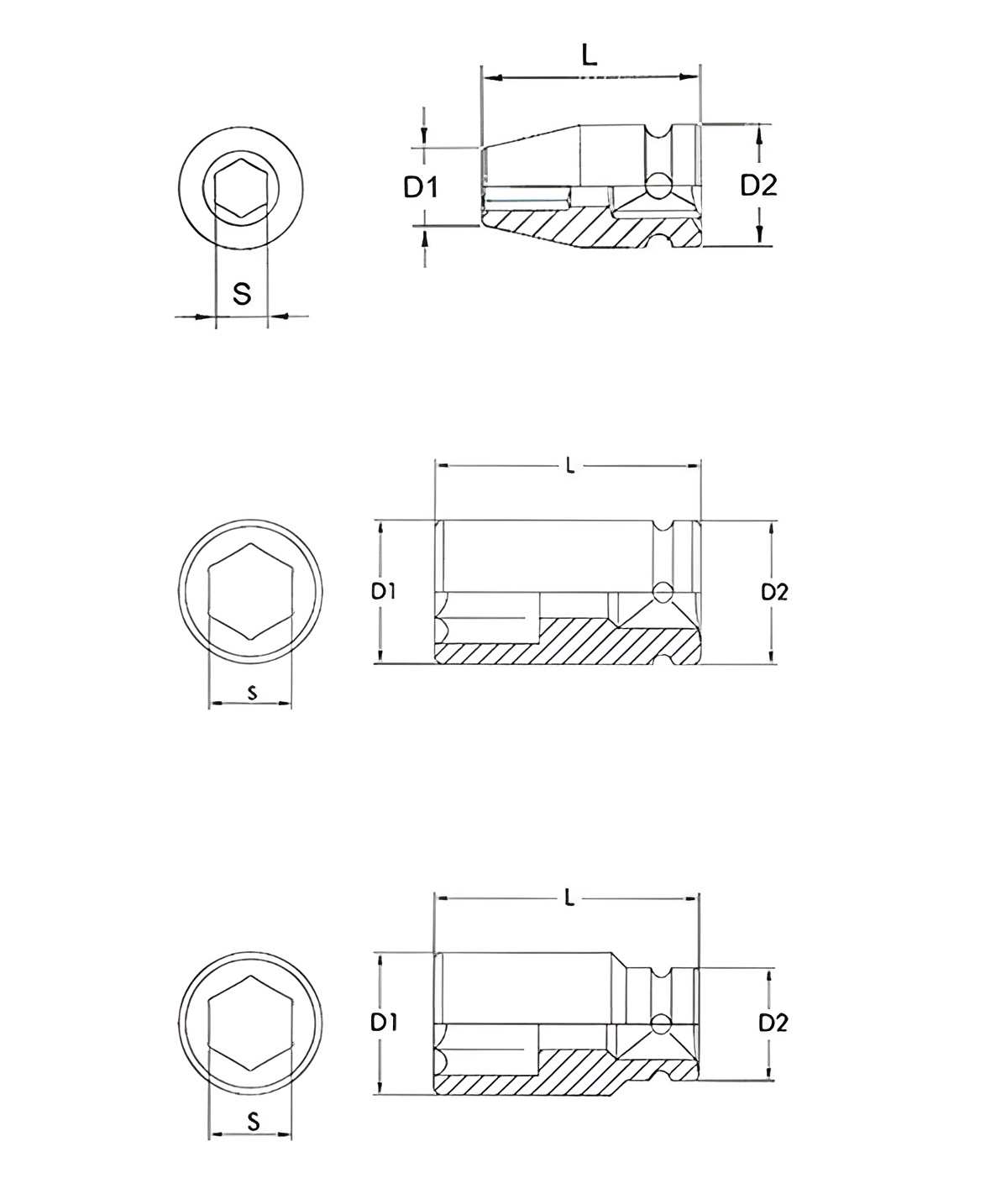 Hình ảnh 1 của mặt hàng Bộ 12 đầu tuýp 6 góc Flank 3/8" LICOTA