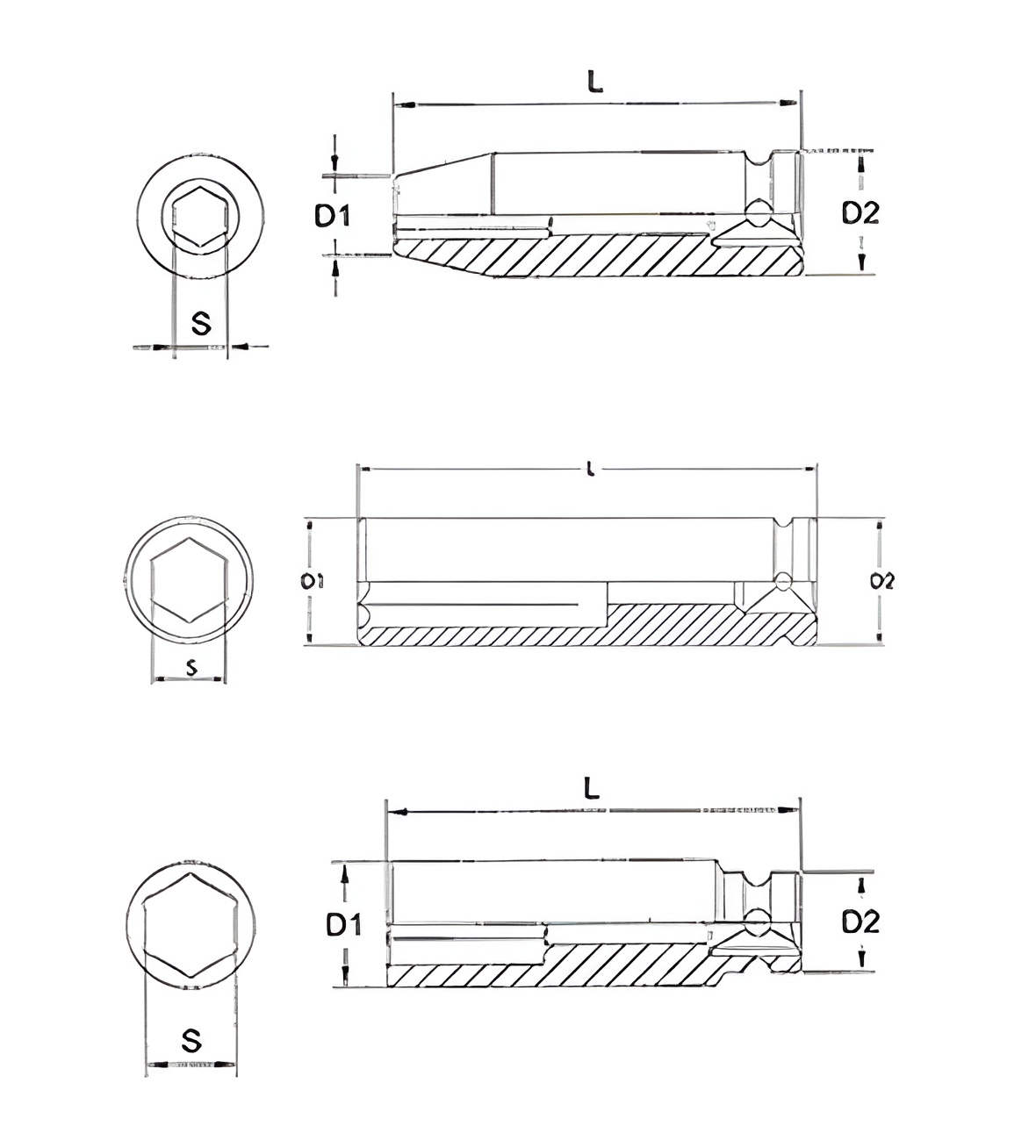 Hình ảnh 1 của mặt hàng Bộ 12 đầu tuýp dài 6 góc Flank 3/8" LICOTA