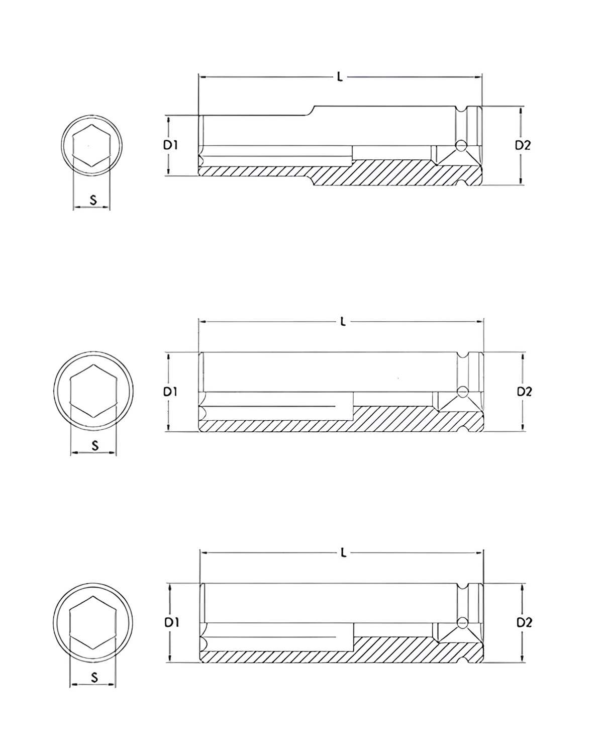 Hình ảnh 2 của mặt hàng Bộ đầu tuýp 30 chi tiết 1/2" LICOTA