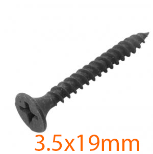 Cây vít tường ren thưa phốt phát đen 3.5x19mm Tolsen 54051