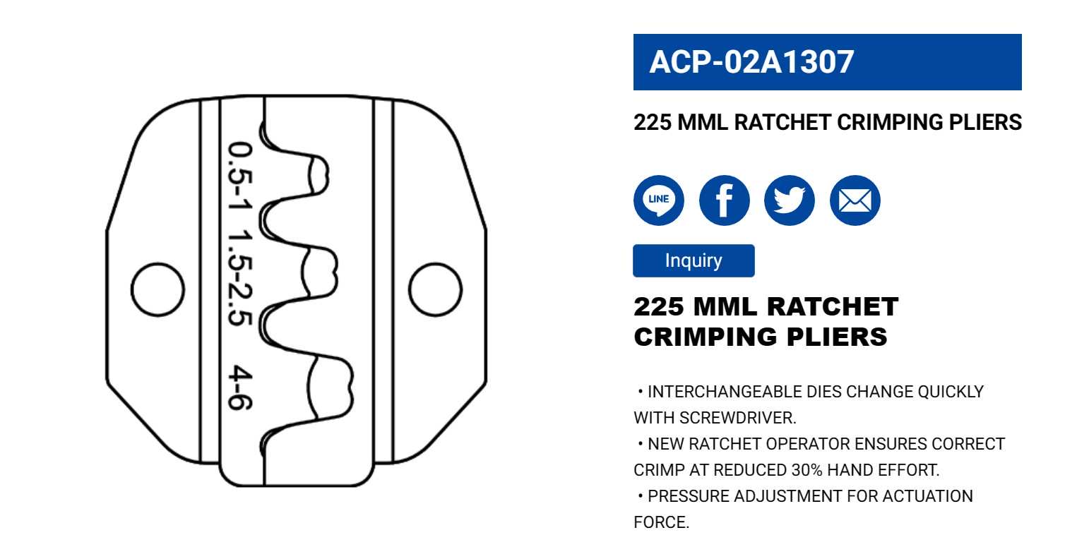 Hình ảnh 2 của mặt hàng Kìm bấm cosse 225mm LICOTA ACP-02A1307