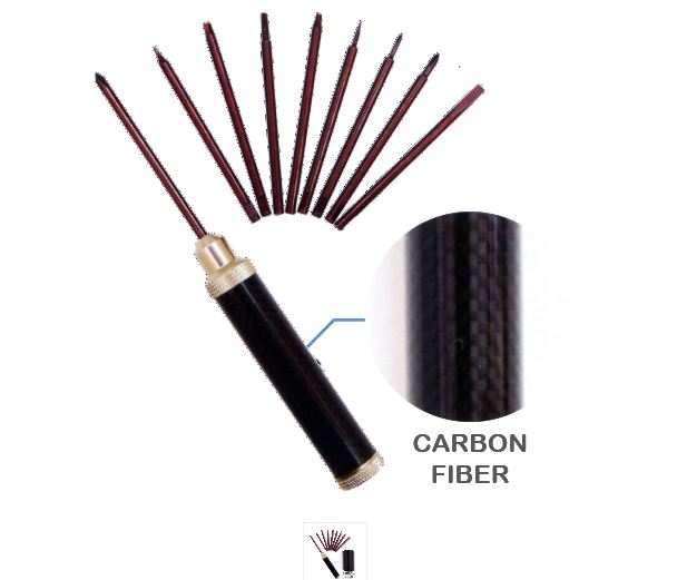 Hình ảnh 3 của mặt hàng Tua vít chính xác 10 trong 1 tay cầm sợi carbon LICOTA