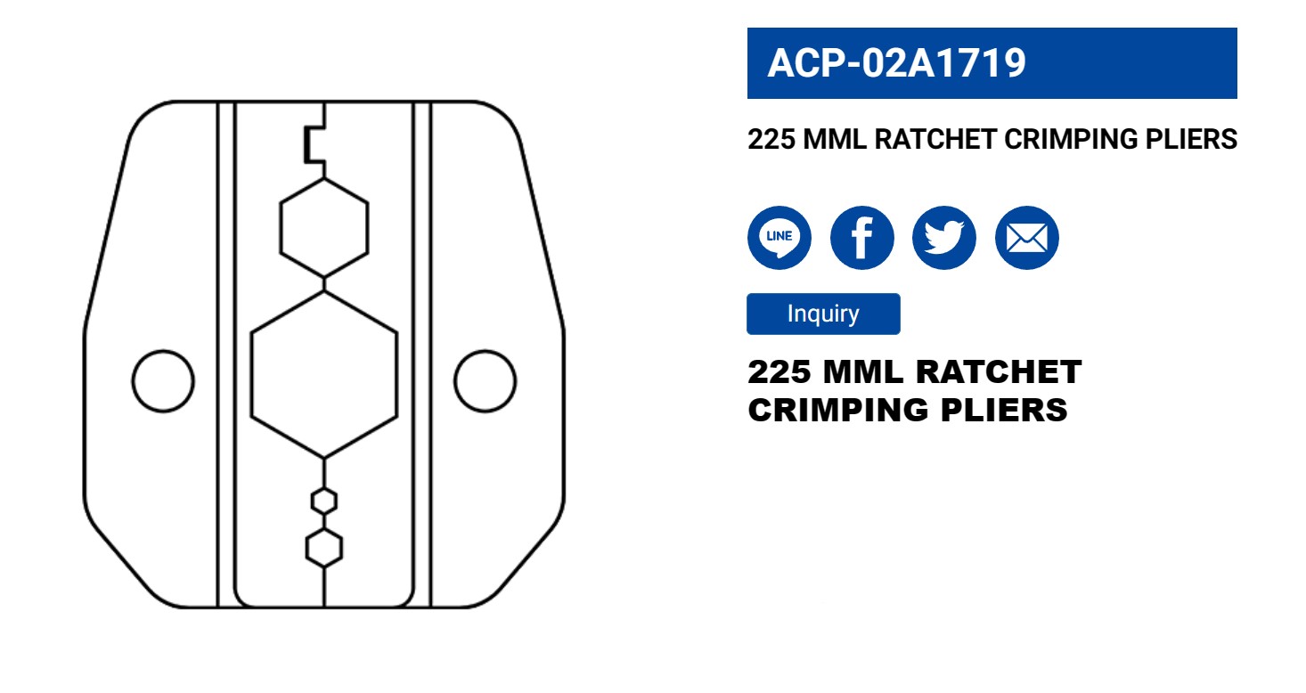 Hình ảnh 2 của mặt hàng Kìm bấm cosse 225mm LICOTA ACP-02A1719