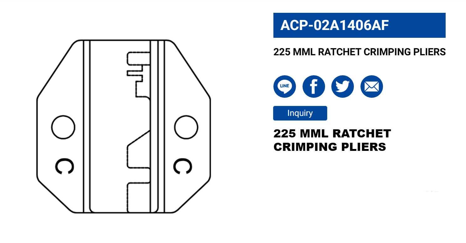 Hình ảnh 2 của mặt hàng Kìm bấm cosse 225mm LICOTA ACP-02A1406AF