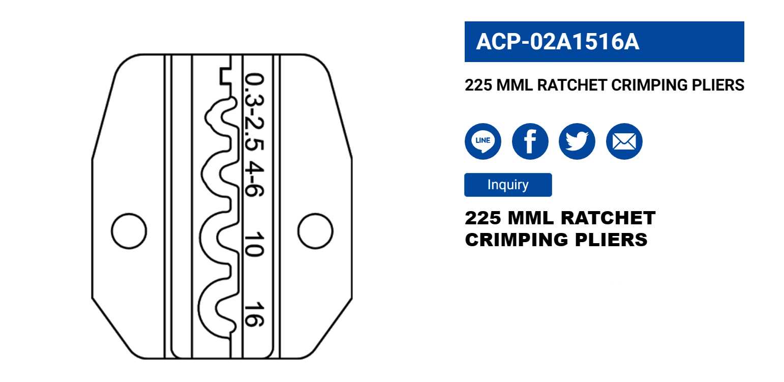 Hình ảnh 2 của mặt hàng Kìm bấm cosse 225mm LICOTA ACP-02A1516A