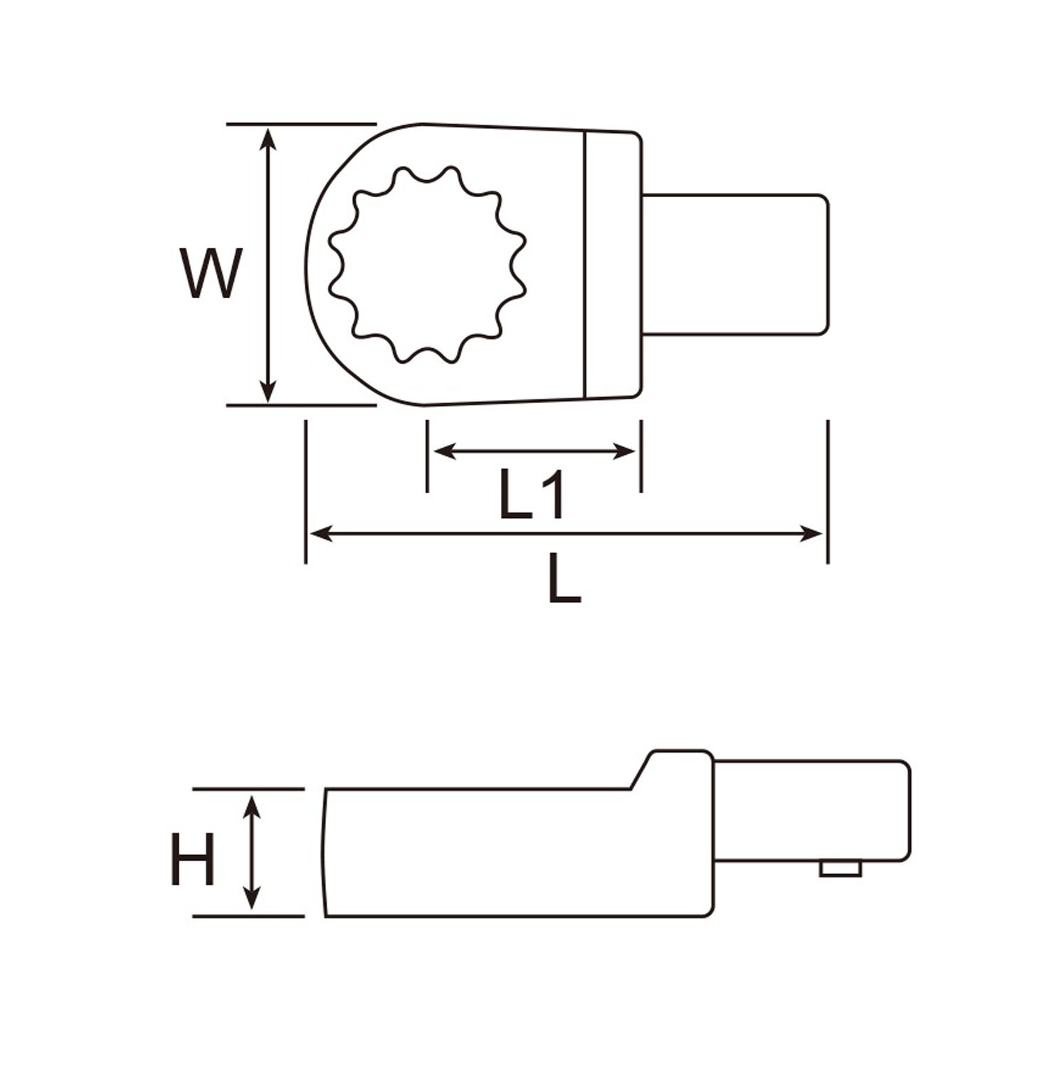 Hình ảnh 1 của mặt hàng Đầu vòng cần chỉnh lực 14x18mm (19mm) LICOTA