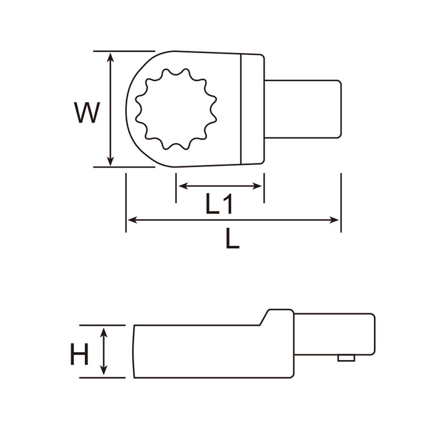 Hình ảnh 1 của mặt hàng Đầu vòng cần chỉnh lực 9x12mm (18mm) LICOTA