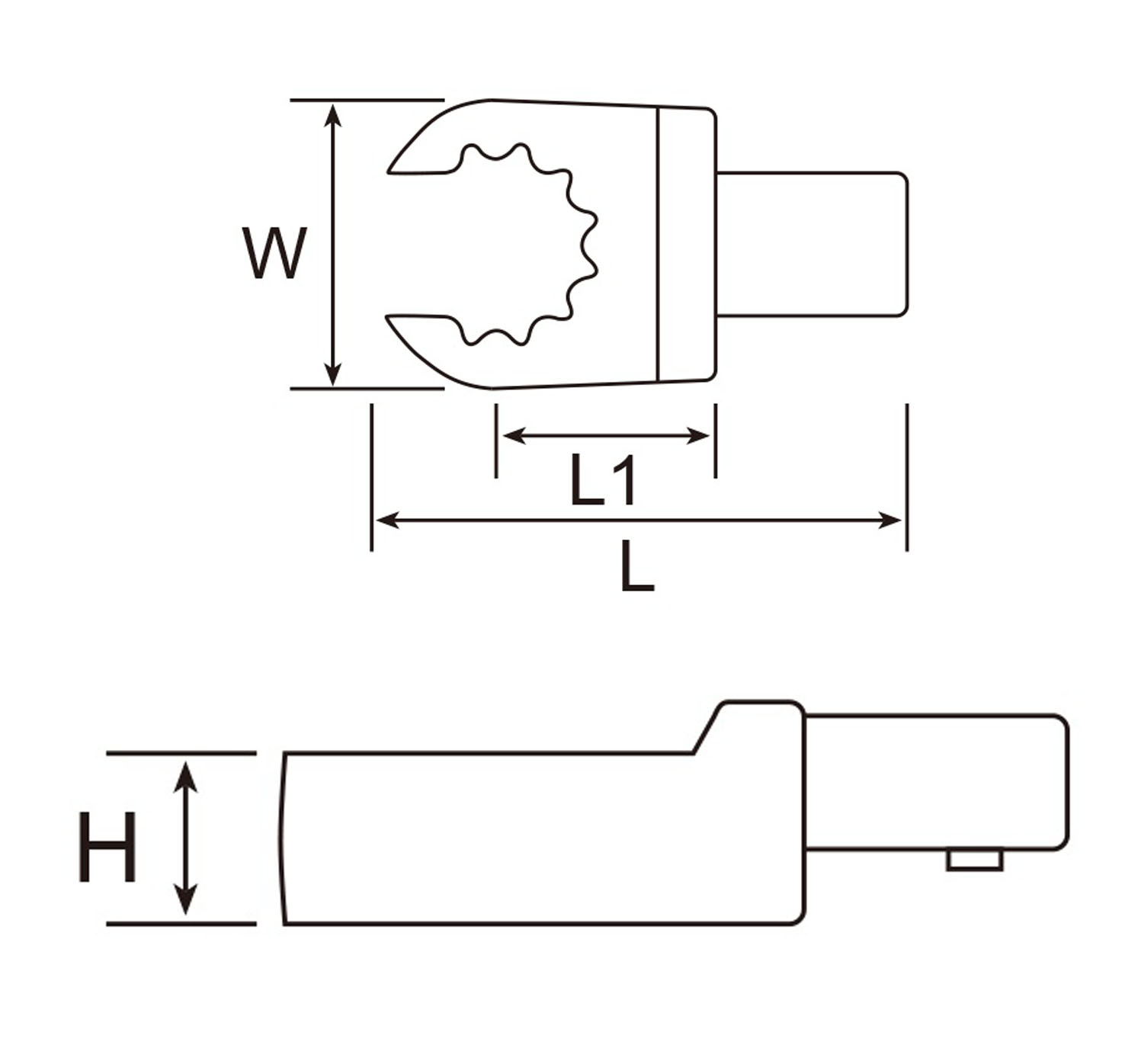 Hình ảnh 1 của mặt hàng Đầu vòng mở cần chỉnh lực 9x12mm (22mm) LICOTA