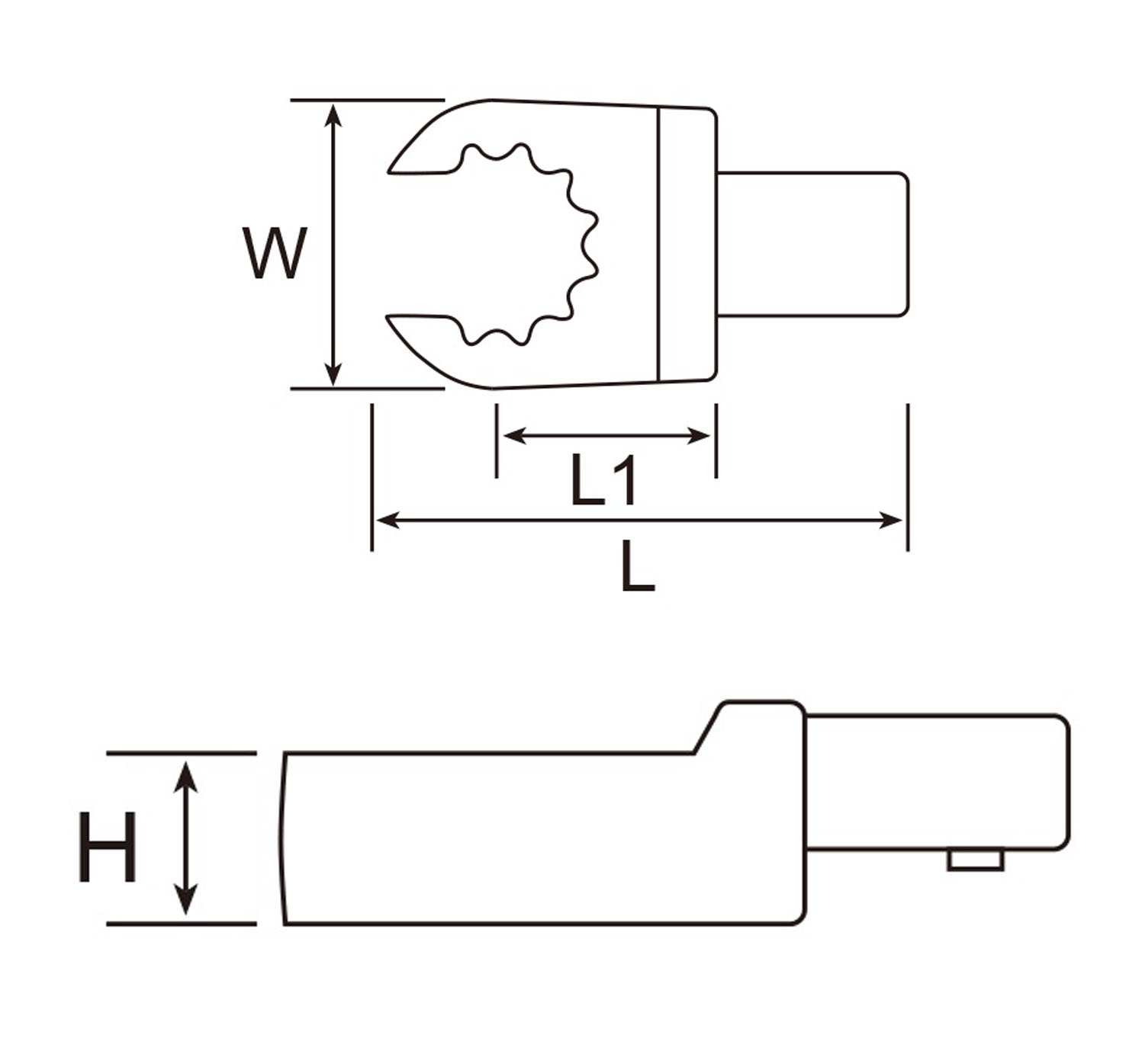 Hình ảnh 1 của mặt hàng Đầu vòng mở cần chỉnh lực 9x12mm (21mm) LICOTA