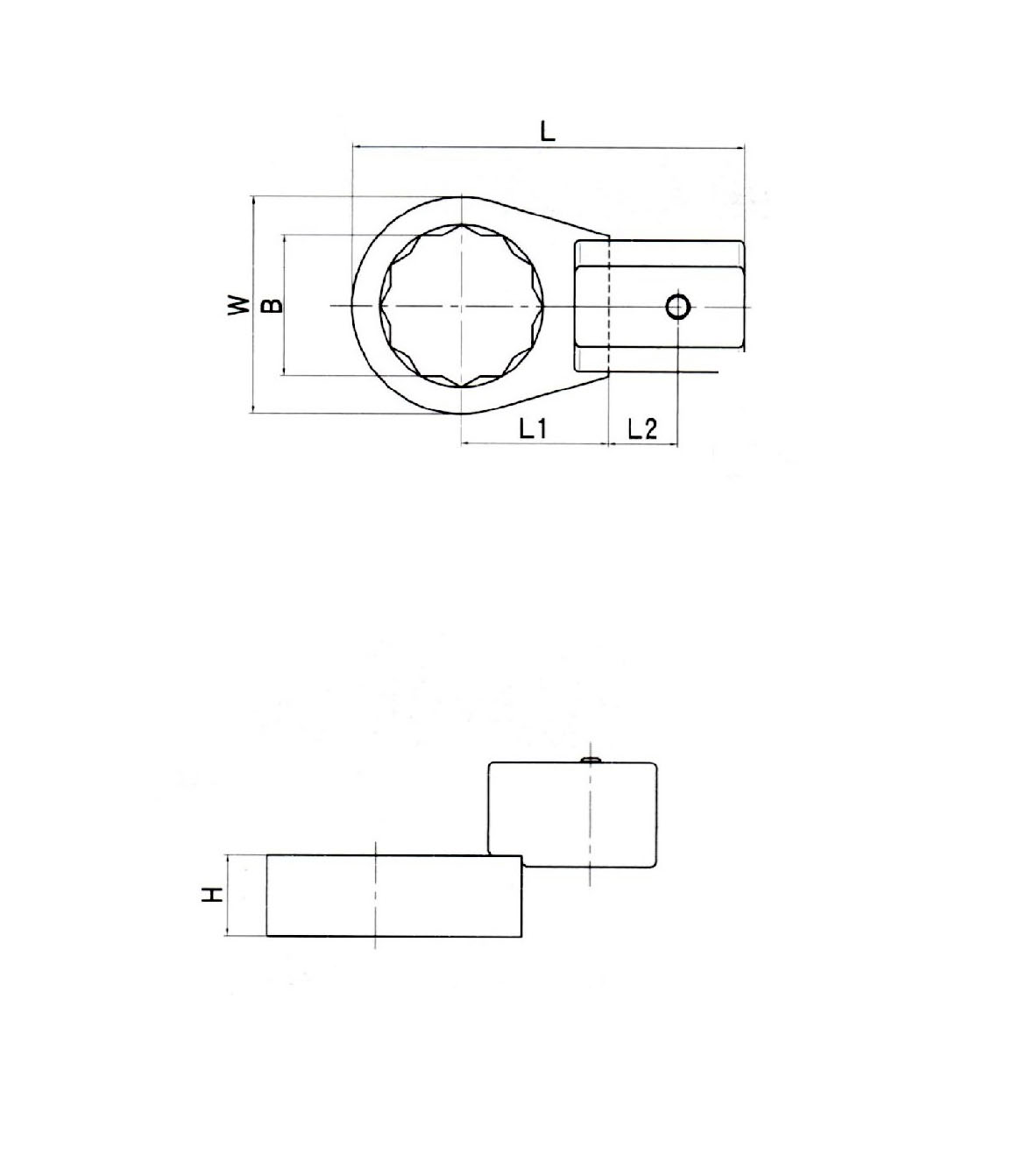 Hình ảnh 1 của mặt hàng Đầu vòng cần chỉnh lực 20x28.5mm (55mm) LICOTA