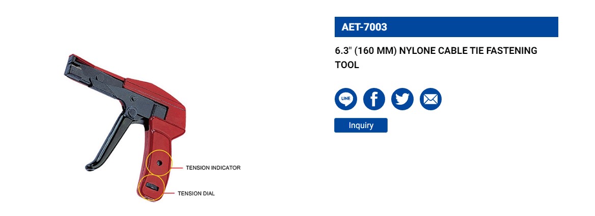 Hình ảnh 7 của mặt hàng Súng rút dây thít 6.3" LICOTA AET-7003