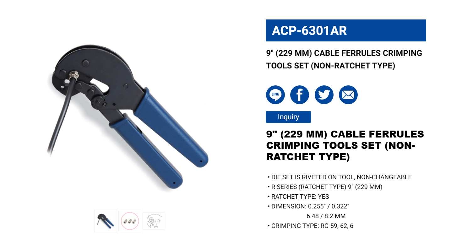 Hình ảnh 1 của mặt hàng Kìm bóp jack 9" LICOTA ACP-6301AR