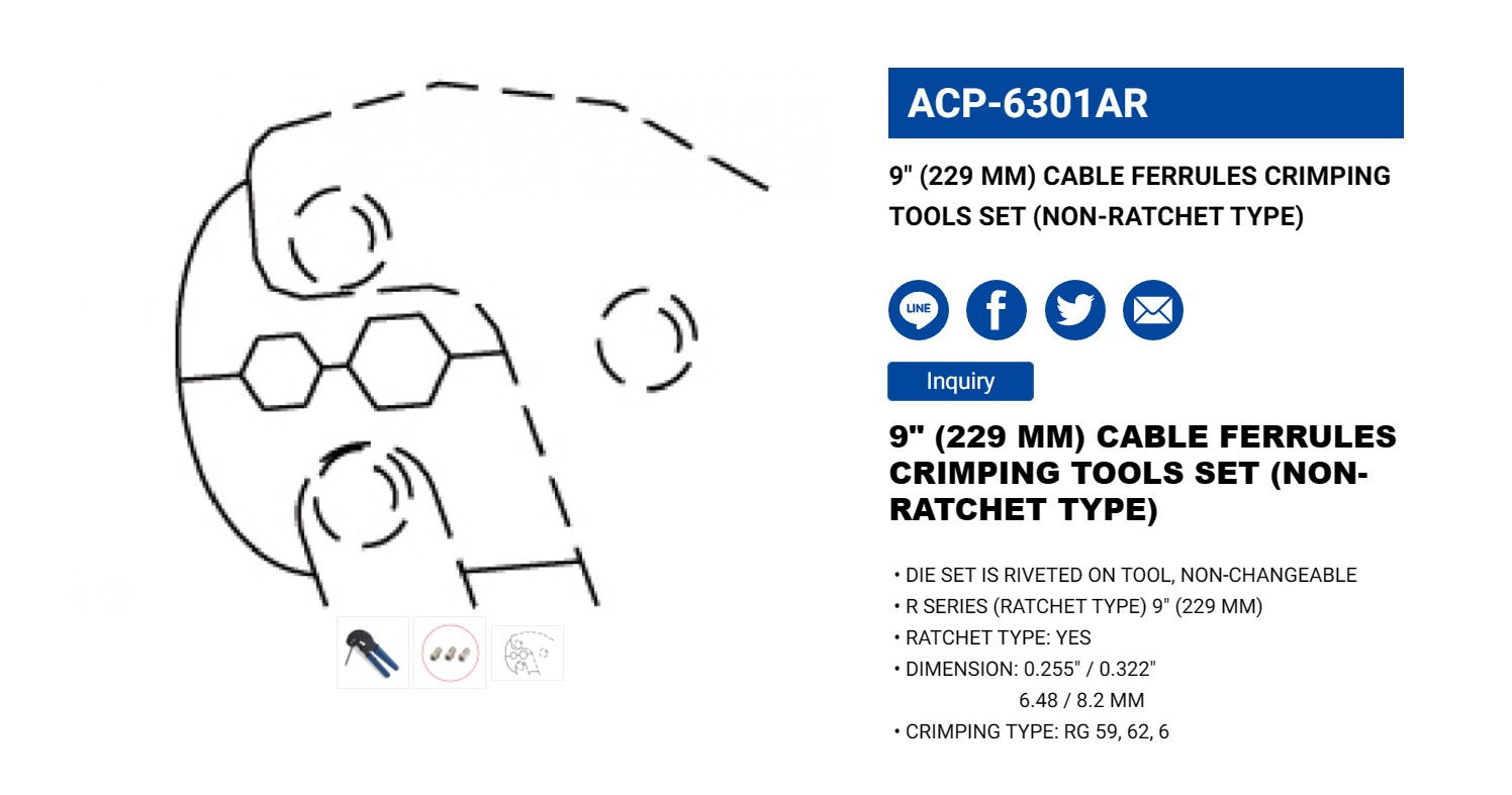 Hình ảnh 3 của mặt hàng Kìm bóp jack 9" LICOTA ACP-6301AR