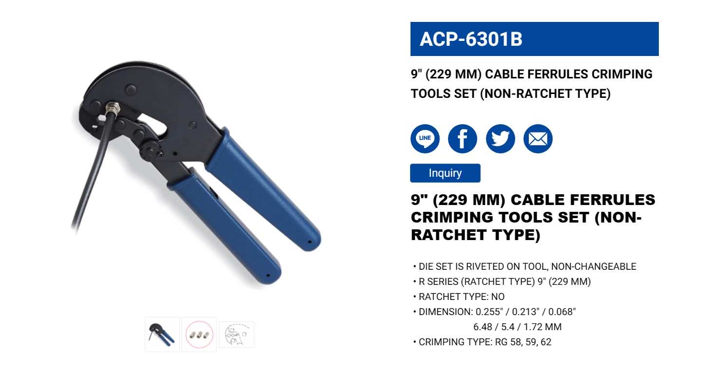 Hình ảnh 1 của mặt hàng Kìm bóp jack 9" LICOTA ACP-6301B