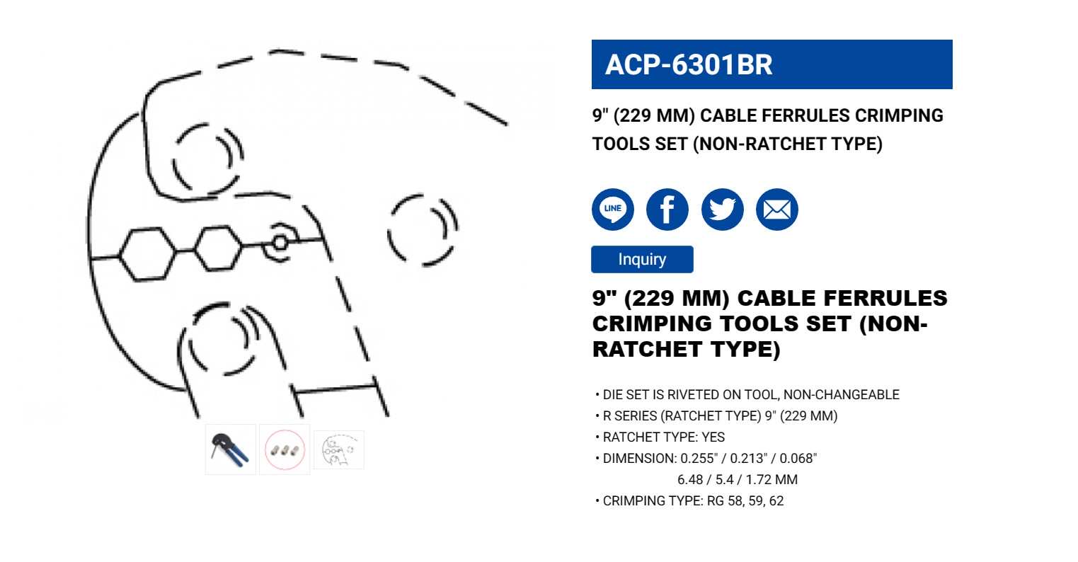 Hình ảnh 3 của mặt hàng Kìm bóp jack 9" LICOTA ACP-6301BR