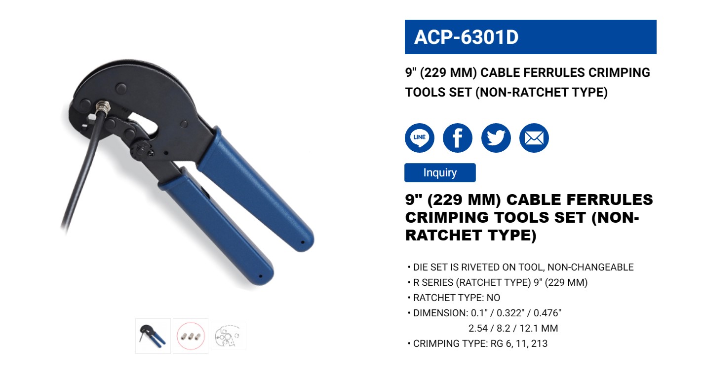 Hình ảnh 1 của mặt hàng Kìm bóp jack 9" LICOTA ACP-6301D