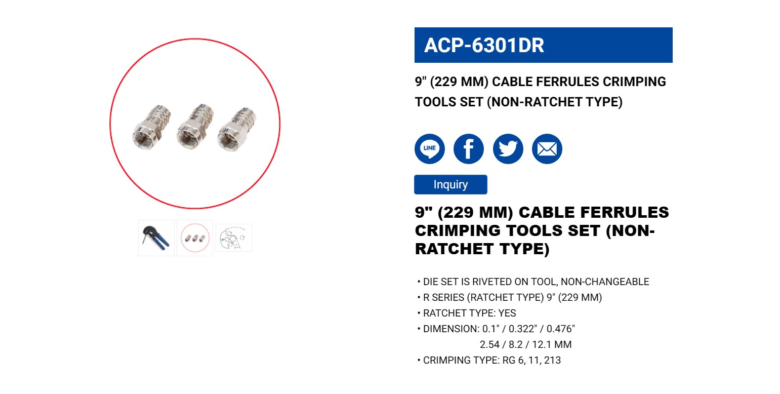 Hình ảnh 2 của mặt hàng Kìm bóp jack 9" LICOTA ACP-6301DR