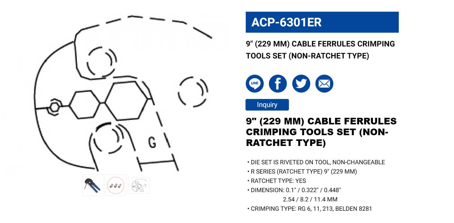 Hình ảnh 3 của mặt hàng Kìm bóp jack 9" LICOTA ACP-6301ER