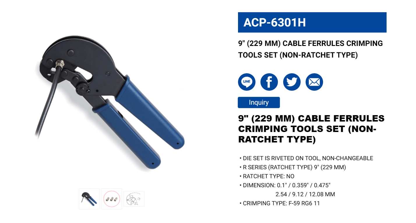 Hình ảnh 1 của mặt hàng Kìm bóp jack 9" LICOTA ACP-6301H