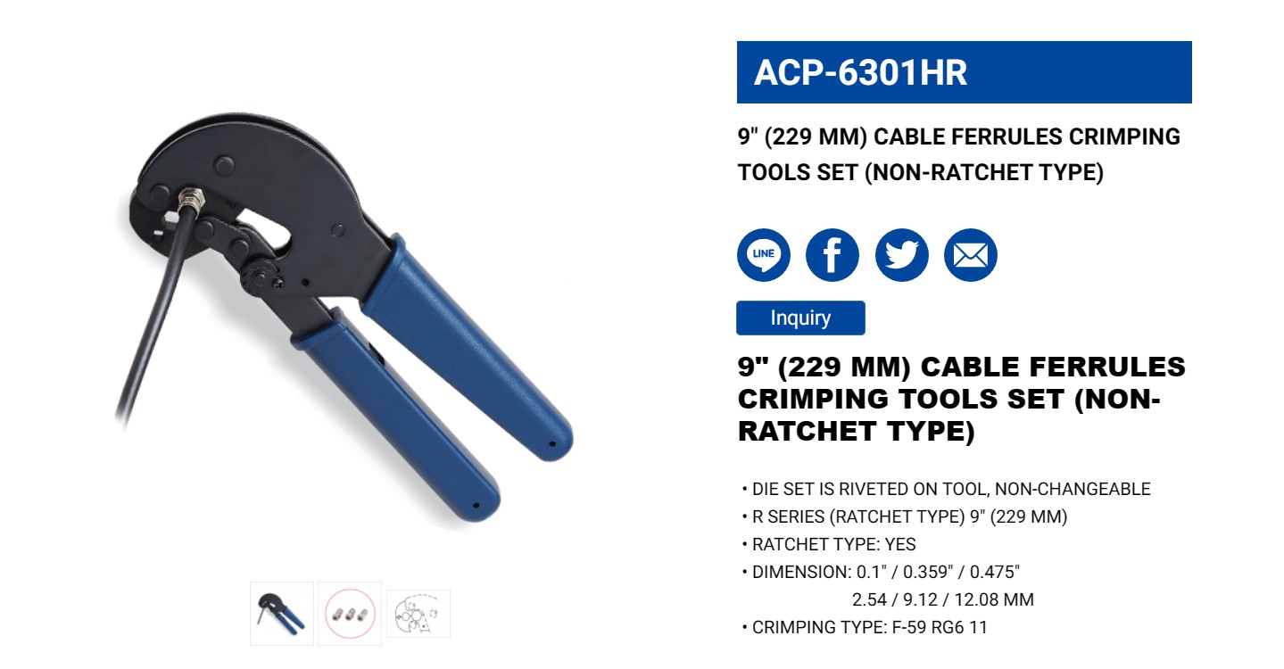 Hình ảnh 1 của mặt hàng Kìm bóp jack 9" LICOTA ACP-6301HR