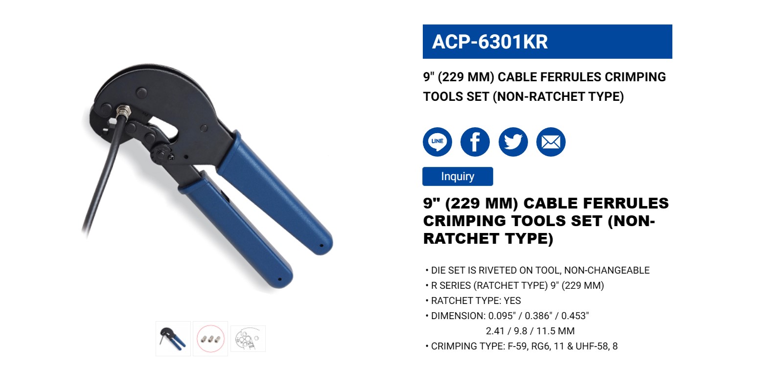 Hình ảnh 1 của mặt hàng Kìm bóp jack 9" LICOTA ACP-6301KR