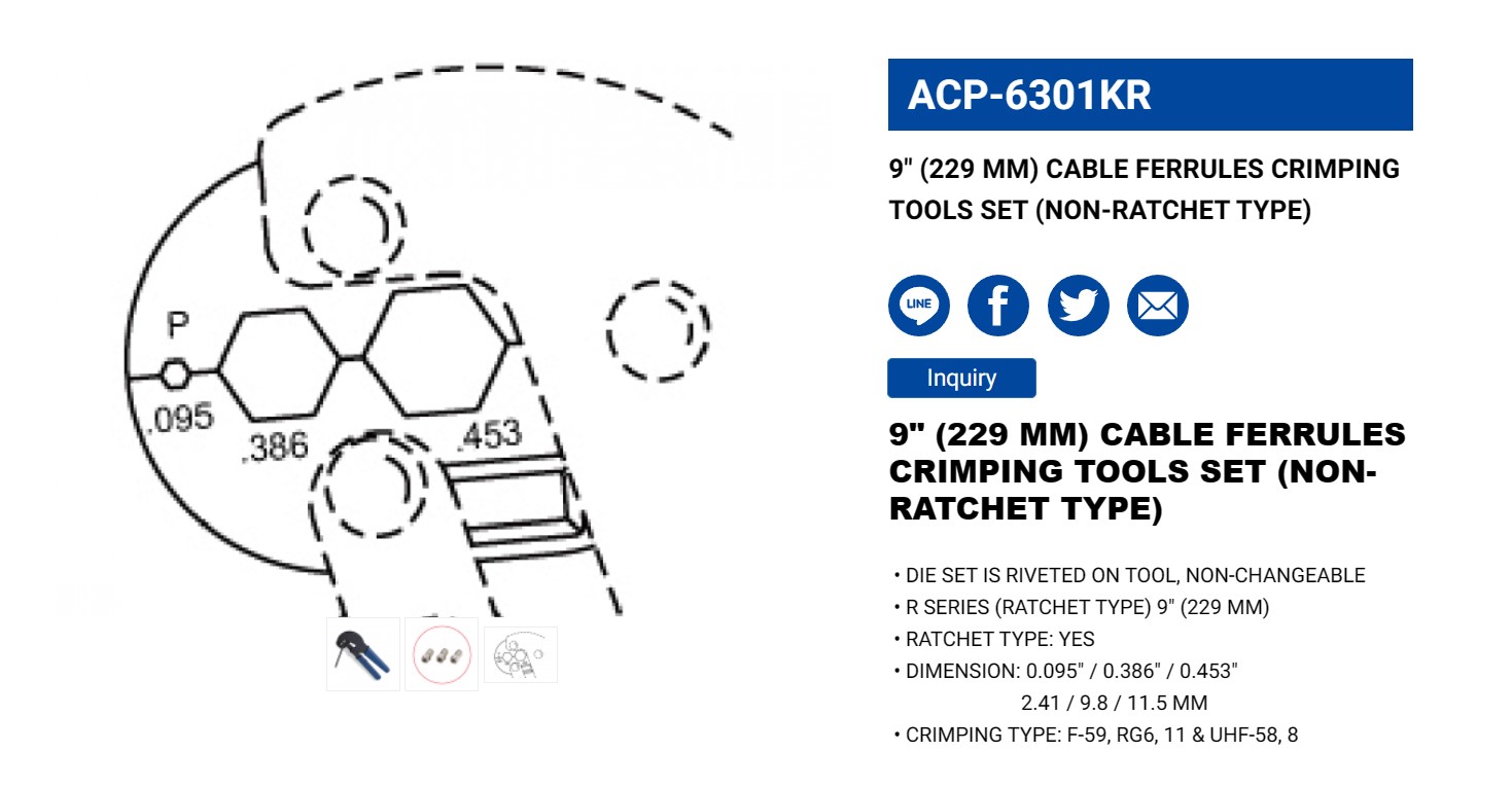 Hình ảnh 3 của mặt hàng Kìm bóp jack 9" LICOTA ACP-6301KR