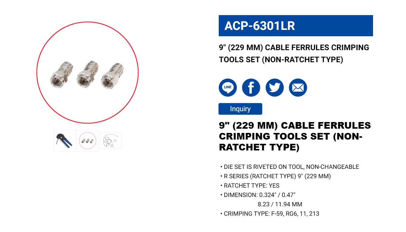 Hình ảnh 2 của mặt hàng Kìm bóp jack 9" LICOTA ACP-6301LR