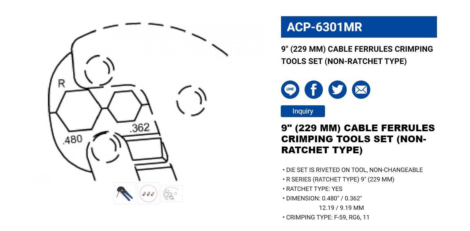 Hình ảnh 3 của mặt hàng Kìm bóp jack 9" LICOTA ACP-6301MR