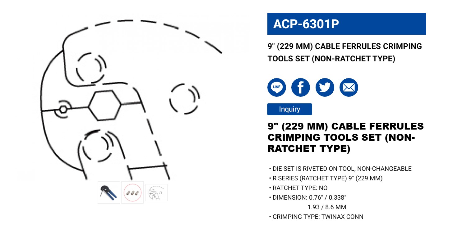 Hình ảnh 3 của mặt hàng Kìm bóp jack 9" LICOTA ACP-6301P