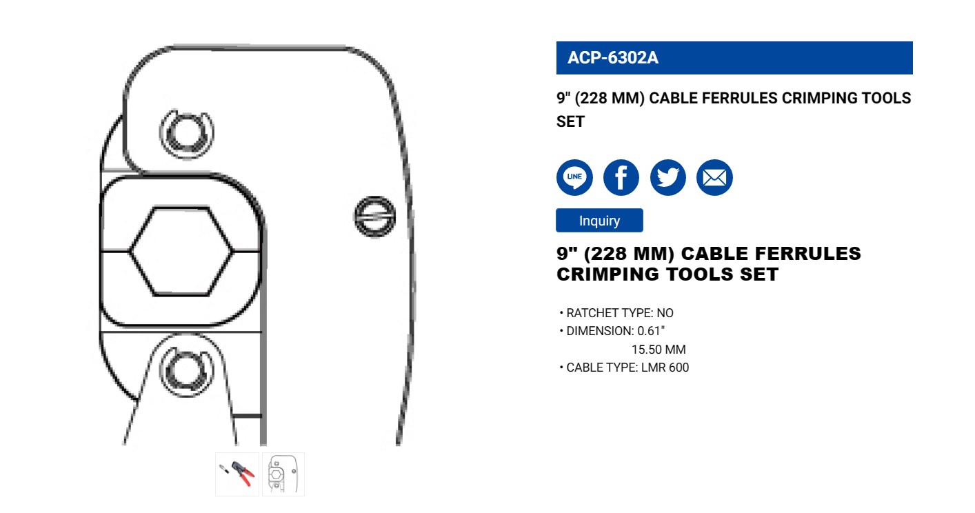 Hình ảnh 2 của mặt hàng Kìm bóp jack 9" LICOTA ACP-6302A