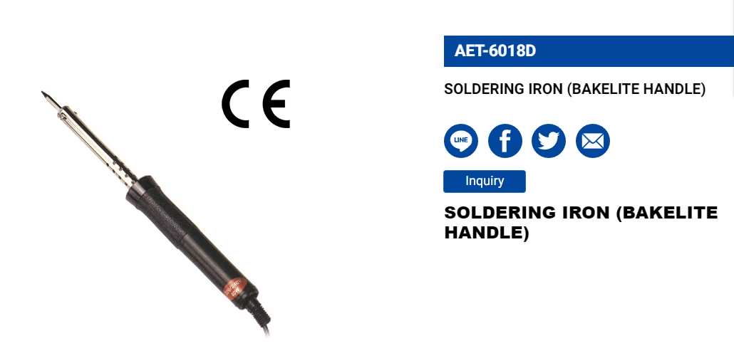 Hình ảnh 1 của mặt hàng Mỏ hàn cán nhựa bakelite LICOTA AET-6018A