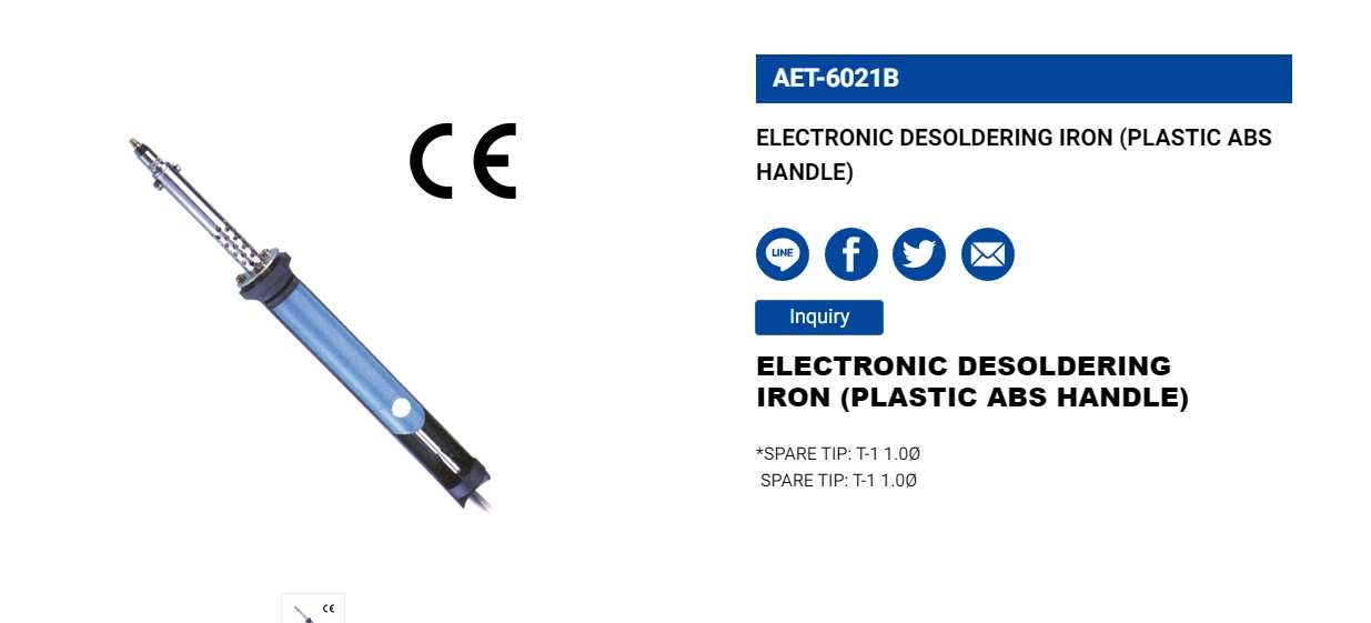 Hình ảnh 1 của mặt hàng Mỏ hàn cán nhựa ABS LICOTA AET-6021A