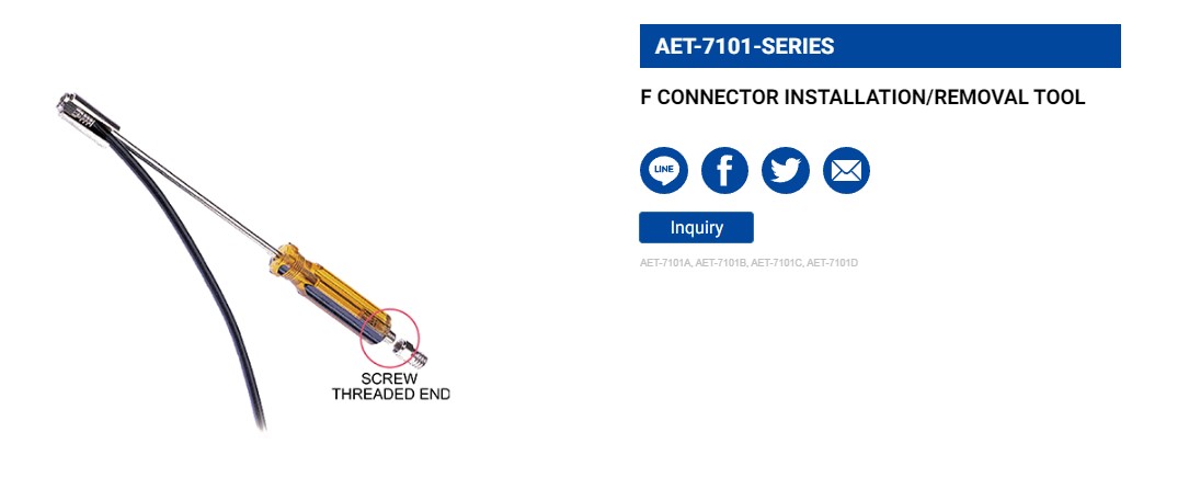 Hình ảnh 3 của mặt hàng Dụng cụ tháo lắp đầu nối F 6" LICOTA AET-7101A