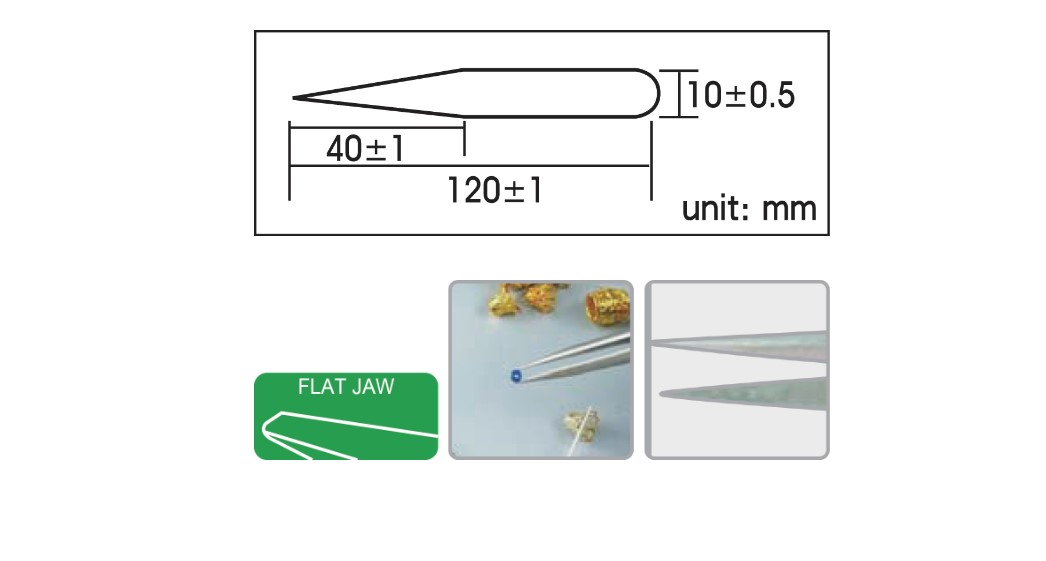 Hình ảnh 1 của mặt hàng Nhíp gắp linh kiện đầu nhọn 120mm LICOTA AET-7121