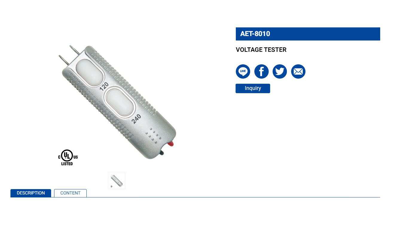 Hình ảnh 1 của mặt hàng Dụng cụ thử điện LICOTA AET-8010