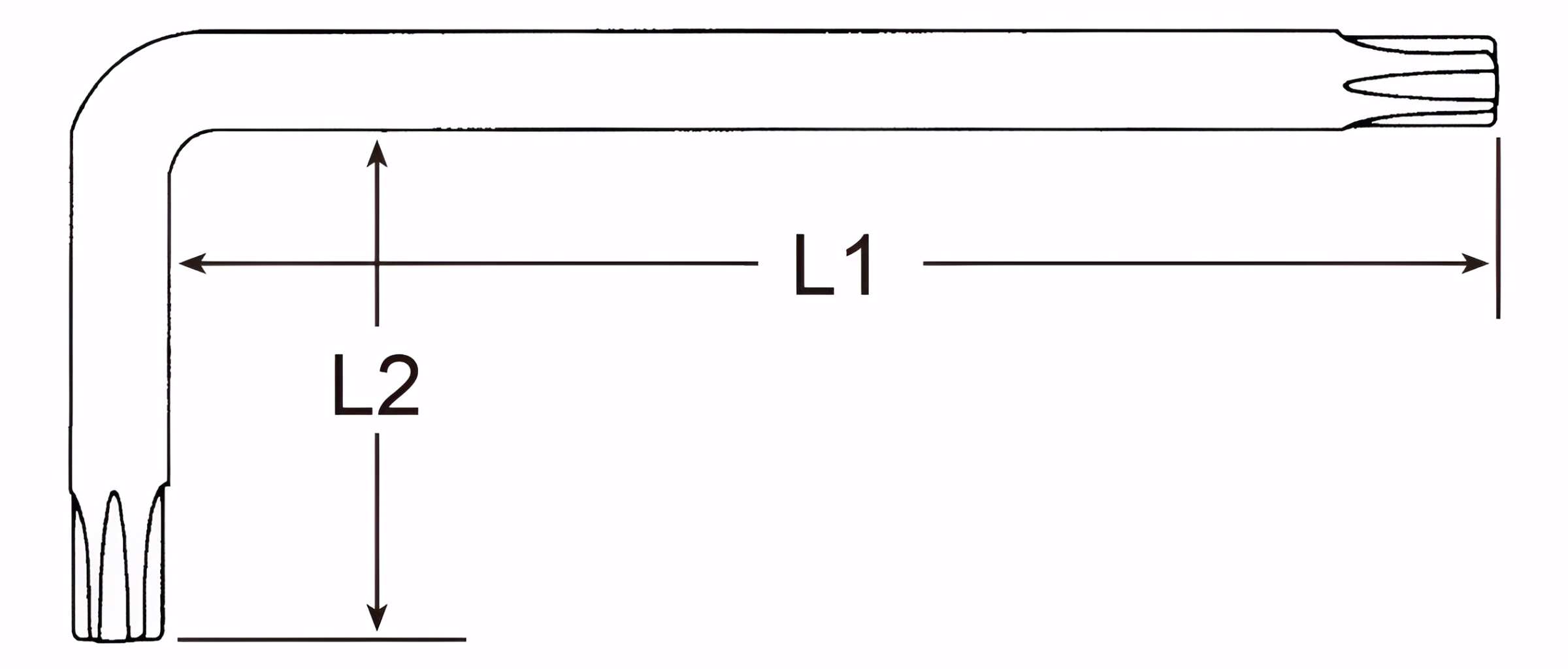 Hình ảnh 1 của mặt hàng Lục giác bông chữ L T7 x 44mm LICOTA