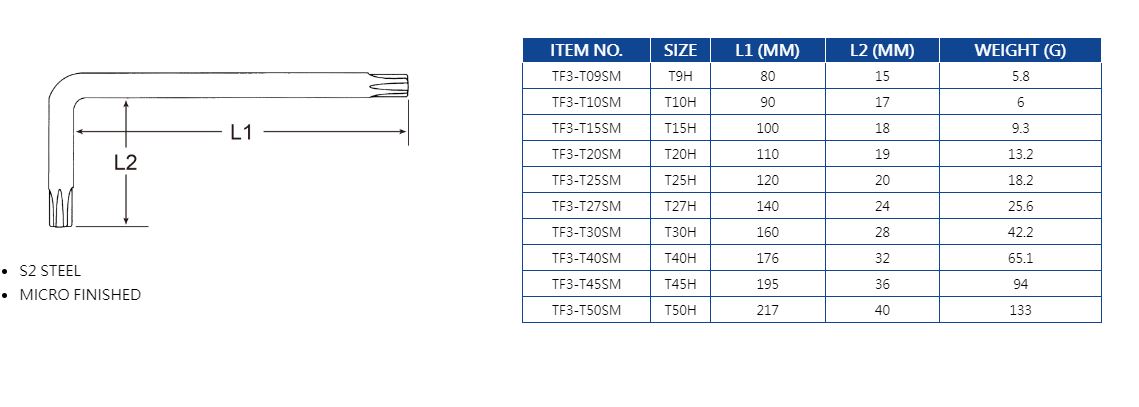 Hình ảnh 8 của mặt hàng Lục giác bông có lỗ chữ L T27H LICOTA TF3-T27SM