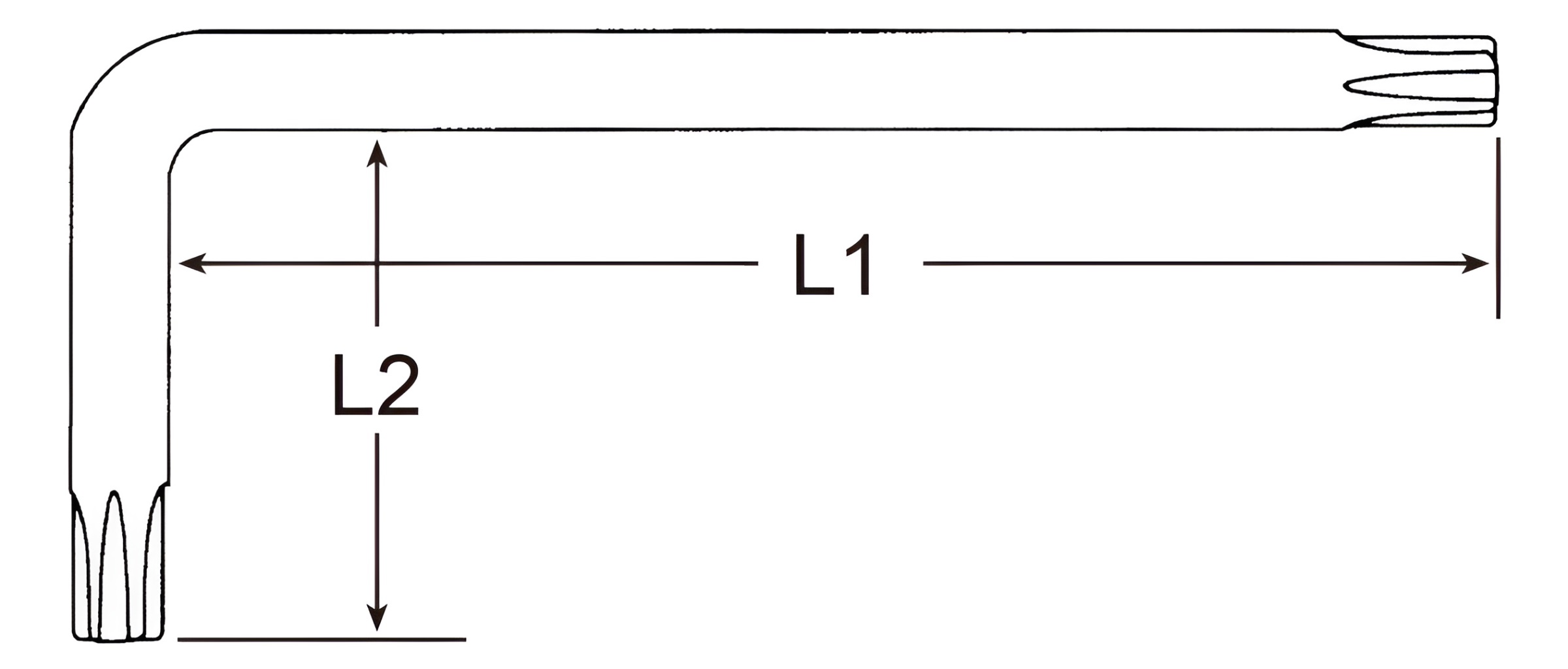 Hình ảnh 1 của mặt hàng Lục giác bông chữ L T60 x 190mm LICOTA