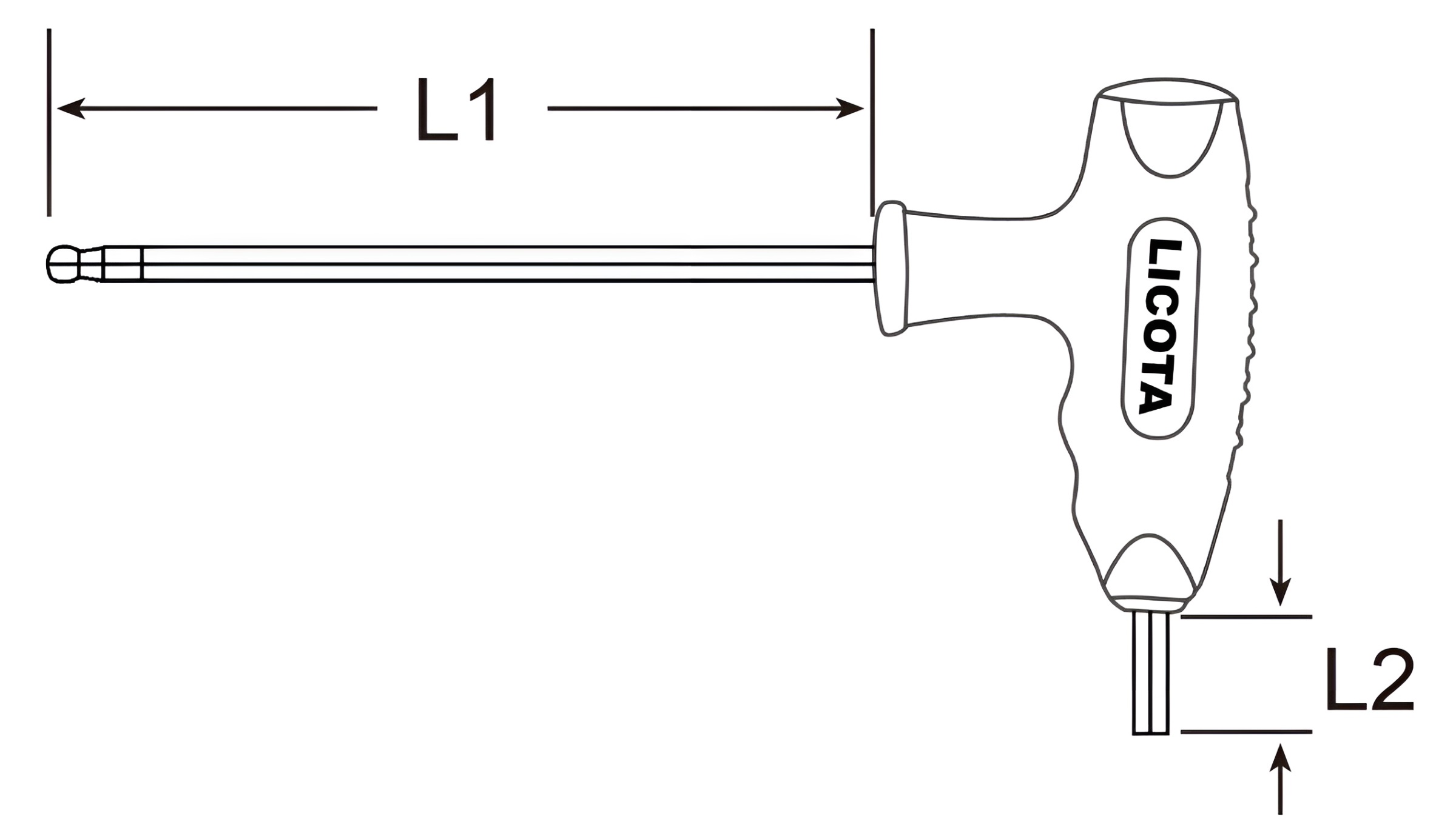 Hình ảnh 1 của mặt hàng Lục giác bi chữ T 2 đầu 12mm LICOTA