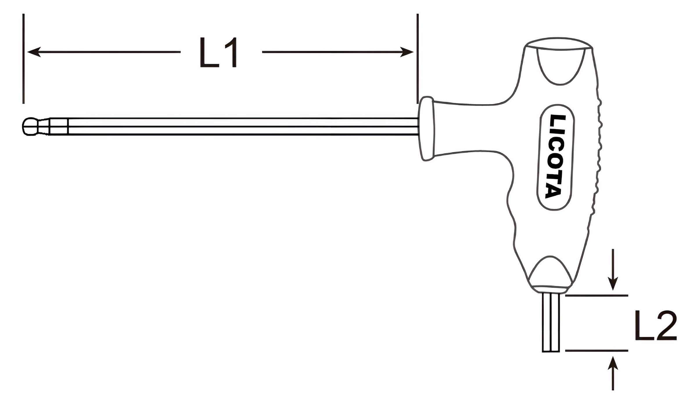 Hình ảnh 1 của mặt hàng Lục giác bi chữ T 2 đầu 9mm LICOTA