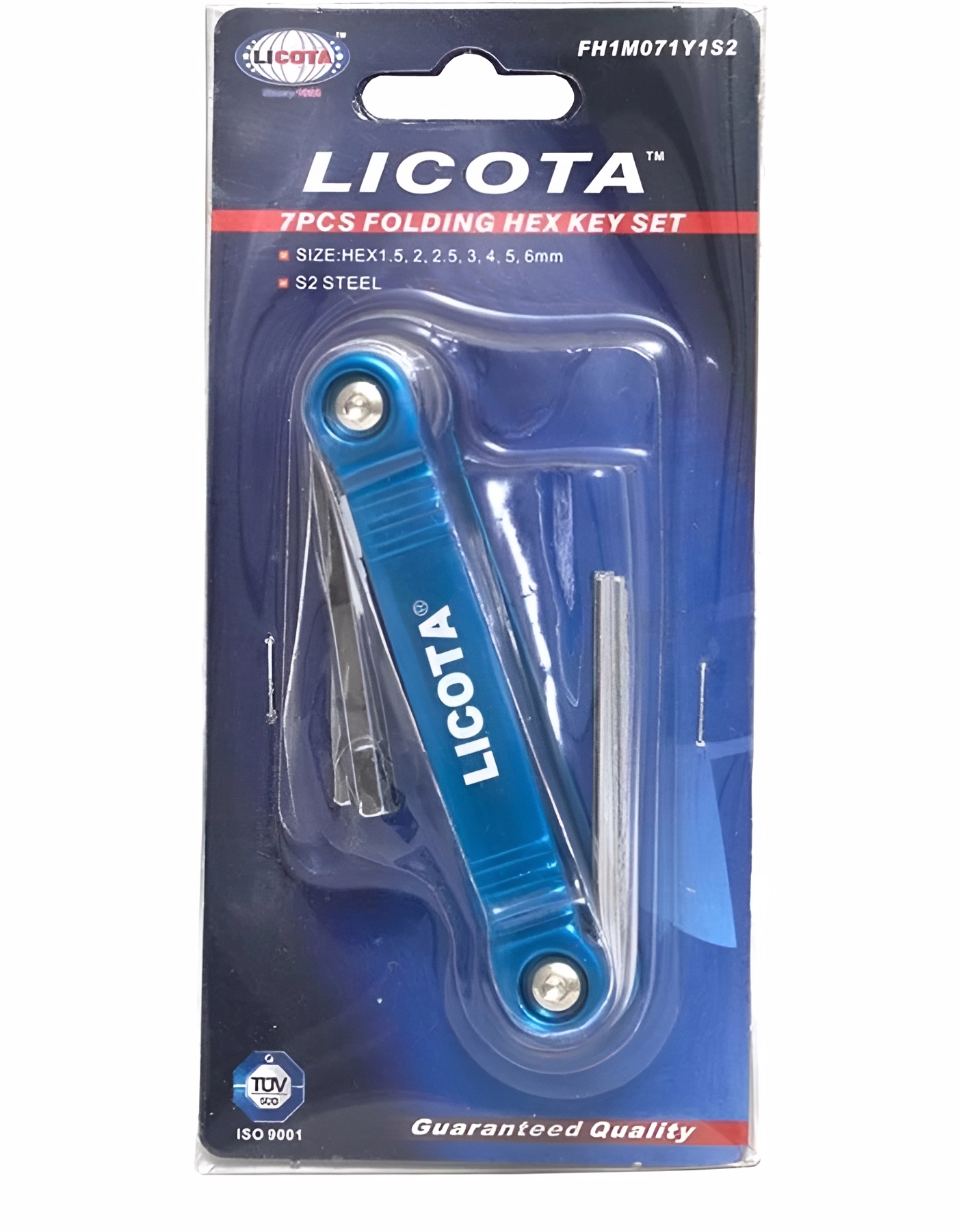 Hình ảnh 1 của mặt hàng Bộ lục giác xếp 7 chi tiết (1.5-6mm) LICOTA