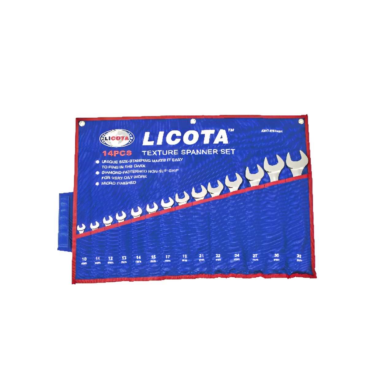 Hình ảnh 1 của mặt hàng Bộ 14 cờ lê vòng miệng (10-32mm) LICOTA LICOTA