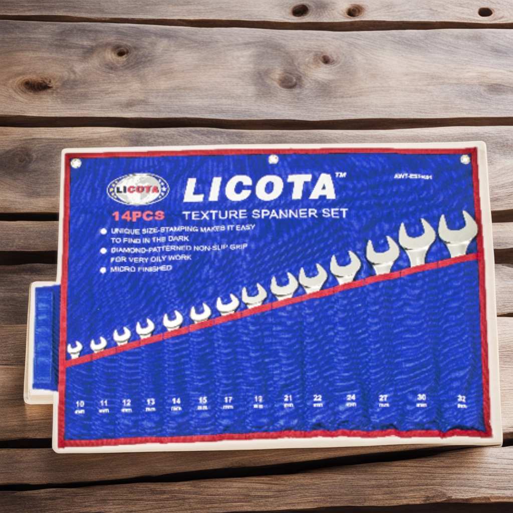 Hình ảnh 3 của mặt hàng Bộ 14 cờ lê vòng miệng (10-32mm) LICOTA LICOTA
